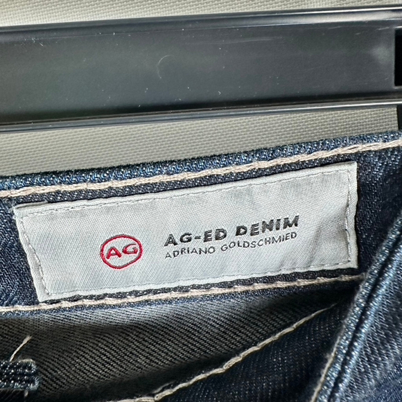 AG-ED Denim Adriano Goldschmied The Stilt Cigarette Roll Up Jeans Dark Size 26 R - Picture 9 of 10